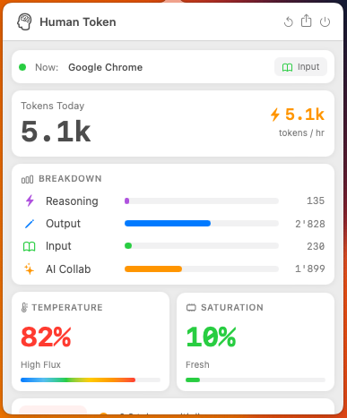 Human Token app screenshot